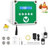Porte automatique pour poulailler, ouvre-porte de poulailler, télécommande, capteur manuel, minuterie, 3 modes d'alimentation, énergie solaire only box
