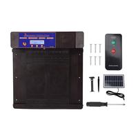 Porte Automatique Solaire pour poulailler, Type à Double Ouverture, avec télécommande sans Fil et minuterie, adaptée aux Poulets, Canards et oies, dotée d’Un capteur de lumière, (Brun)
