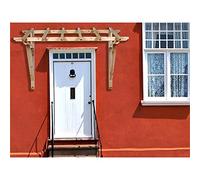 Porte avant en bois porche Ciel de toit en bois brut 205 cm