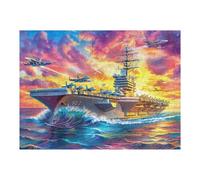 Porte-Avions de mer Lumineux Puzzles 500 Pièces pour Adultes Educa Jeu De Réflexion Difficile Qualité Supérieure Relaxation Décoration Murale Cadeau 500 PCS