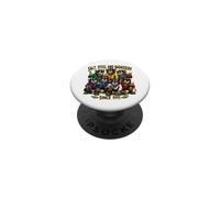 Porte-Avions drôle de sel, Acier et Badassery Design équipage PopSockets PopGrip Adhésif