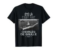 Porte-avions français Charles de Gaulle R91 Militaire T-Shirt