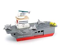 Vilac – Porte-avions Marine Nationale – Jouet en bois avec accessoires – À partir de 3 ans – 9305