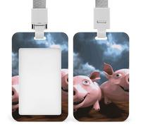 Porte-badge 3D amusant avec cordon de suspension, étui de protection vertical multi-usage pour bureau, enseignant, infirmière
