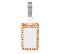 Porte-badge à motif capybara mignon, porte-badge vertical rigide en plastique pour cartes d'identité