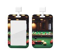 Porte-badge avec cordon détachable pour carte de billard pour médecin, enseignant, infirmière, personnel