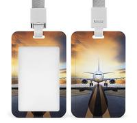 Porte-badge avec cordon étanche pour cartes d'identité en avion - Pour homme et femme - Pour le personnel de bureau, les enseignants, les infirmières