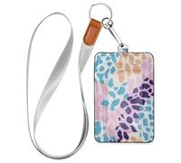 Porte-badge avec cordon imprimé blocs colorés pour cartes de navire, voyages et vacances