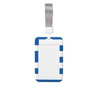 Porte-badge avec drapeau grec. Porte-badge coulissant avec cordon, étui imprimé pour carte d'identité professionnelle