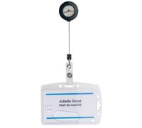 Porte badge avec enrouleur - Boîte de 10