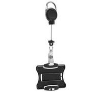 Porte-badge avec enrouleur EXTRA STRONG, noir