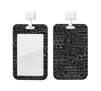 Porte-badge avec impression 3D - Science abstraite, chimie - Avec cordon détachable, pour médecin, enseignant, infirmière, personnel