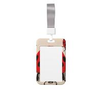 Porte-badge avec imprimé coccinelle - Porte-badge vertical - Étanche