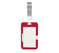 Porte-badge avec motif drapeau des îles Wallis et Futuna. Porte-badge coulissant avec cordon, étui imprimé pour carte d'identité professionnelle