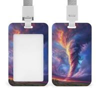 Porte-badge coloré en forme de tornade avec clip rétractable pour le travail, le bureau, les médecins, les infirmières