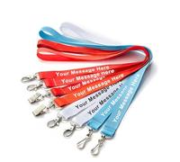 Porte Badge Cordon Tour De Cou Badge,Cordons Personnalisés Avec photo, Nom, Logo,Texte - Créez Votre Propre Porte-Carte D'identité, Imprimé Avec Votre Propre Lettrage/Cordons, également Pour Les Enfan