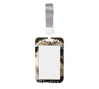 Porte-badge coulissant avec cordon, étui imprimé pour carte d'identité de travail