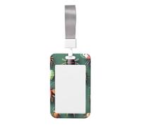 Porte-badge coulissant avec cordon, étui imprimé pour carte d'identité de travail