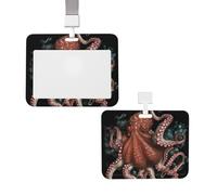Porte-badge coulissant avec lanière - Étui de protection en plastique avec fenêtre transparente - Porte-badge entrelacé pour infirmière, médecin, fournitures de bureau