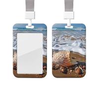 Porte-badge coulissant avec lanière - Étui de protection en plastique avec fenêtre transparente - Pour carte d'identité, carte de crédit, porte-nom - Porte-badge pour infirmière, médecin, fournitures