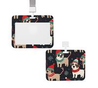 Porte-badge coulissant avec lanière - Étui de protection en plastique avec fenêtre transparente - Pour carte d'identité, de crédit, porte-nom - Pour infirmière, médecin, fournitures de bureau