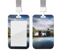 Porte-badge coulissant avec lanière - Étui de protection en plastique avec fenêtre transparente pour carte d'identité, carte de crédit, porte-nom - Pays-Bas - Pays-Bas - Pour infirmière, médecin