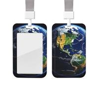 Porte-badge coulissant avec lanière - Étui de protection en plastique avec fenêtre transparente - Pour infirmière, médecin, fournitures de bureau