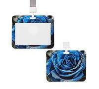 Porte-badge coulissant avec lanière - Étui de protection en plastique avec fenêtre transparente - Pour infirmière, médecin, fournitures de bureau