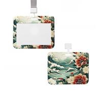 Porte-badge coulissant avec porte-badge vertical en plastique imperméable pour le travail, le bureau, les médecins, les infirmières