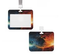 Porte-badge coulissant avec porte-badge vertical en plastique imperméable pour le travail, le bureau, les médecins, les infirmières