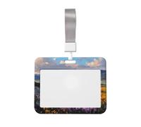 Porte-badge coulissant coloré en plastique rigide pour cartes de travail, porte-nom pour infirmières, bureau