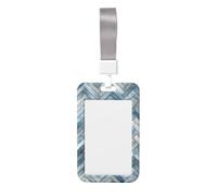 Porte-badge coulissant discret à chevrons en plastique rigide pour cartes de travail, porte-nom pour infirmières et bureau