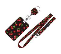 Porte-badge coulissant en ABS résistant à l'eau et rétractable avec cordon tour de cou amovible pour bureau, école, porte-cartes avec curseur