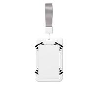 Porte-badge coulissant en plastique rigide avec drapeau coréen pour cartes de travail, porte-nom pour infirmières et bureau
