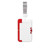 Porte-badge coulissant en plastique rigide avec drapeau de Gibraltar pour cartes de travail, porte-nom pour infirmières, bureau