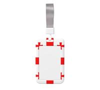 Porte-badge coulissant en plastique rigide avec drapeau de la Géorgie pour cartes de travail pour infirmières et bureau