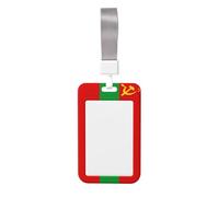 Porte-badge coulissant en plastique rigide avec drapeau de la Transnistrie pour infirmières et bureau