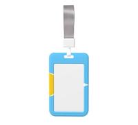 Porte-badge coulissant en plastique rigide avec drapeau de Sainte-Lucie pour infirmières et bureau