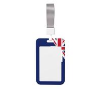 Porte-badge coulissant en plastique rigide avec drapeau des îles Malouines pour le bureau des infirmières