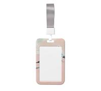 Porte-badge coulissant en plastique rigide avec inscription « Three Seagulls On The Beach » - Pour infirmières et bureaux