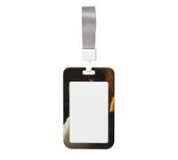 Porte-badge coulissant en plastique rigide avec inscription « Woman Reading by The Candle » - Pour infirmières, bureau