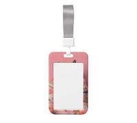 Porte-badge coulissant en plastique rigide avec motif chat bleu russe lisant un livre pour infirmières ou bureau
