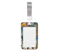 Porte-badge coulissant en plastique rigide avec motif chien mignon et amusant pour infirmières, bureau