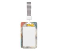 Porte-badge coulissant en plastique rigide avec motif chien Shih Tzu - Pour infirmières et bureaux