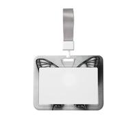 Porte-badge coulissant en plastique rigide avec motif papillon pour cartes de travail, porte-nom pour infirmières, bureau