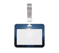 Porte-badge coulissant en plastique rigide avec silhouette de bâton de sorcière volant sur balai pour infirmières et bureau