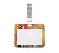 Porte-badge coulissant en plastique rigide pour adolescente graffiti Street Art pour infirmières et bureau