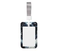 Porte-badge coulissant en plastique rigide pour badge d'identification Border Collie