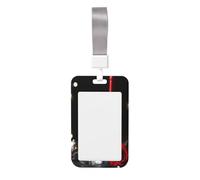 Porte-badge coulissant en plastique rigide pour bouteille de vin rouge et rose pour infirmières et bureau