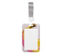 Porte-badge coulissant en plastique rigide pour carte de travail, porte-badge, pour infirmières, bureau